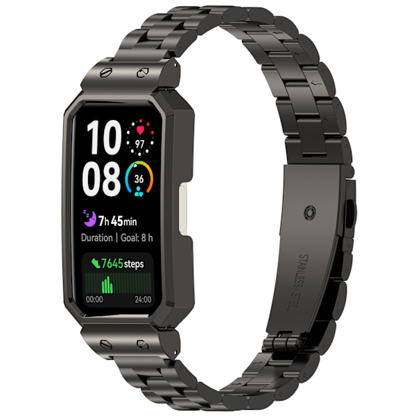 Rostfritt stålarmband för Huawei Band 10/9/8 Silver