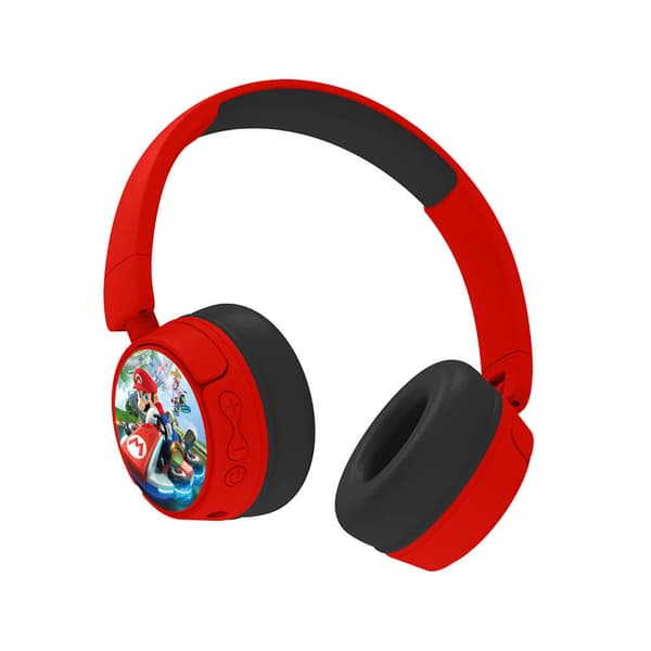 Høretelefoner On-Ear Junior Trådløs 85dB/95dB Super Mario Rød