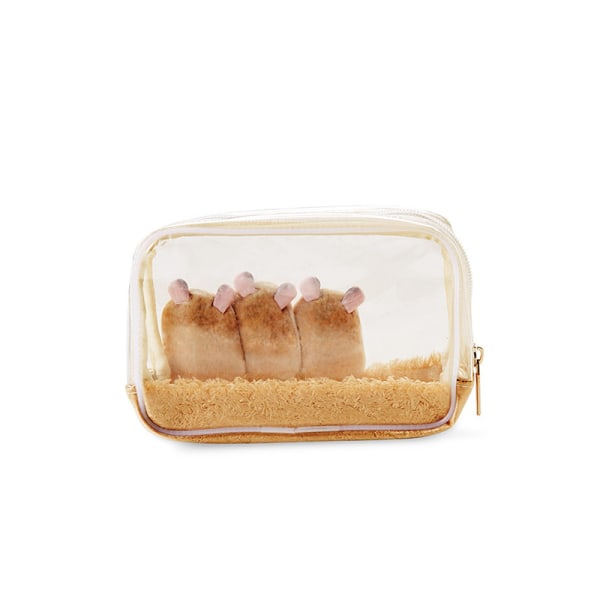 Sød hamster gennemsigtig makeup taske opbevaringstaske L