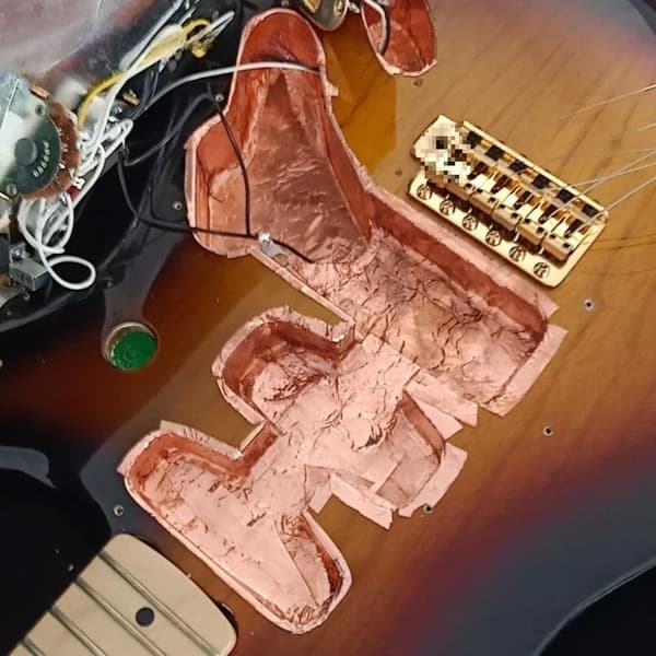 Elektrisk Gitarr Bas Kopparfolie Tejp - EMI-Skärmning & Brusreducering