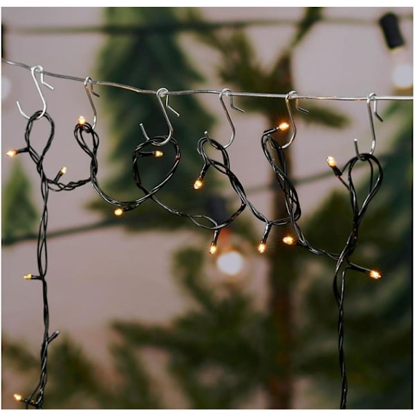 50 Pack Christmas Light Clips Silver Outdoor String Light Clips S S
