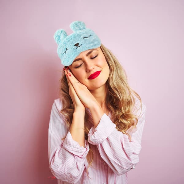 ögonmask sova / Sovmask i söt kanindesign Blue Blue