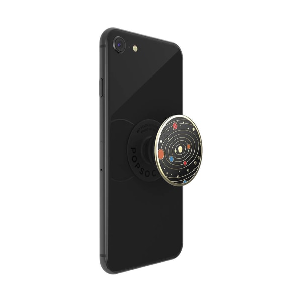 POPSOCKETS Enamel Solar flare Black Avtagbart Grip med Ställfunktion Premium
