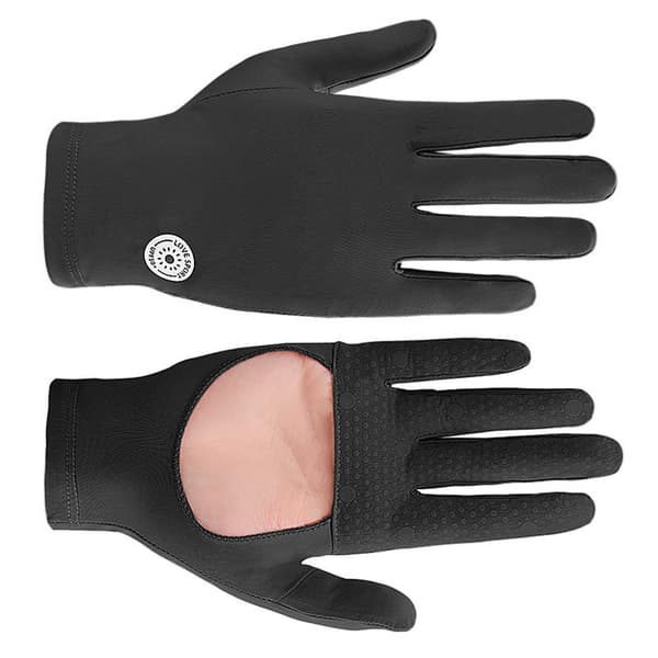 Utomhuscykelhandskar som andas Black Black