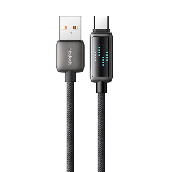 Mcdodo CA-2350 USB-A till USB-C-kabel, 6A, LED-skärm, 1,2 m