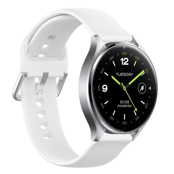 20 mm Silikonarmband för Garmin/Vivomore Vit