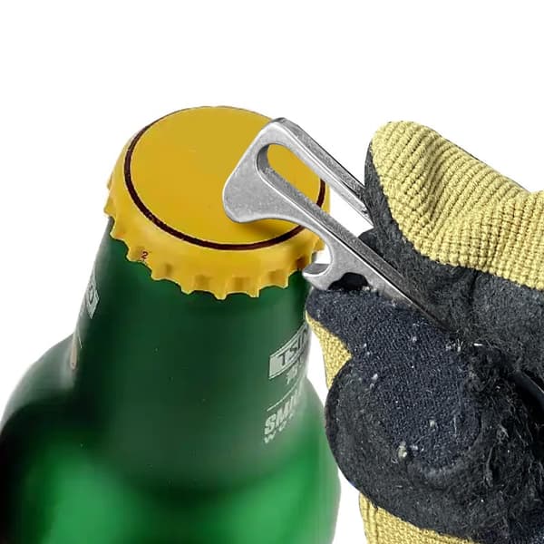 2-pack rostfritt stål skiftnyckel midjeklämma - EDC utomhusutrustning karbinhake med nyckelring