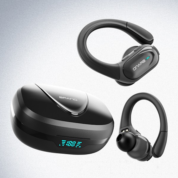 INF Trådlösa hörlurar Bluetooth 5.1 svart