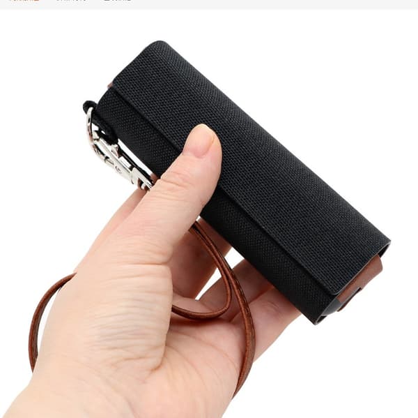 Bæretaske til Ploom Aura med håndledsrem Black Black