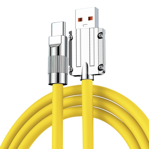 INF USB-C Laddkabel 120W Snabbladdning - 1 meter Gul