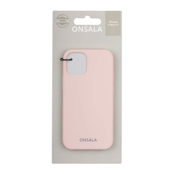 ONSALA Mobilskal Silikon Sand Pink - iPhone 12 Mini