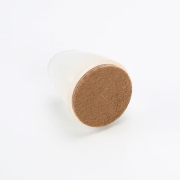 Läpinäkyvät tuolinjalan suojukset - 8 kpl LightBrown circle M LightBrown M