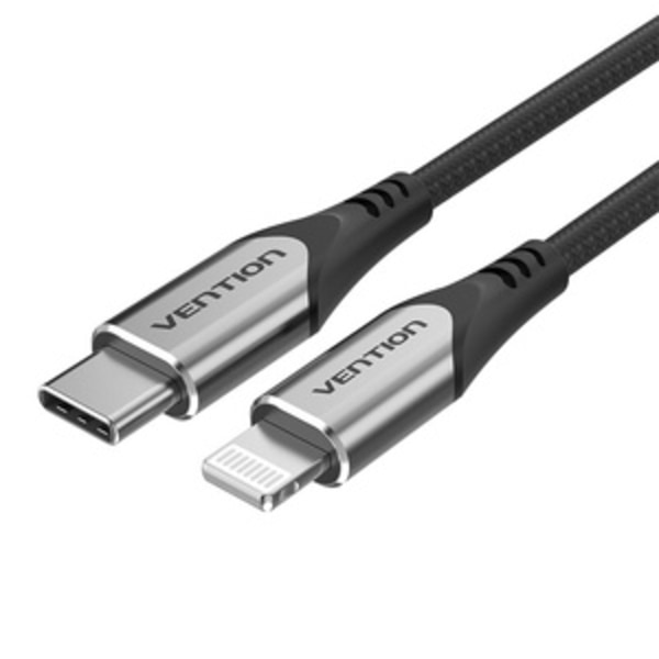 Kabel USB-C 2.0 till Lightning Vention TACHF MFi 3A 1m (grå)