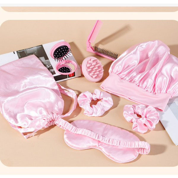Hårvårdsset Rosa, Portabelt & Komplett 8-pack