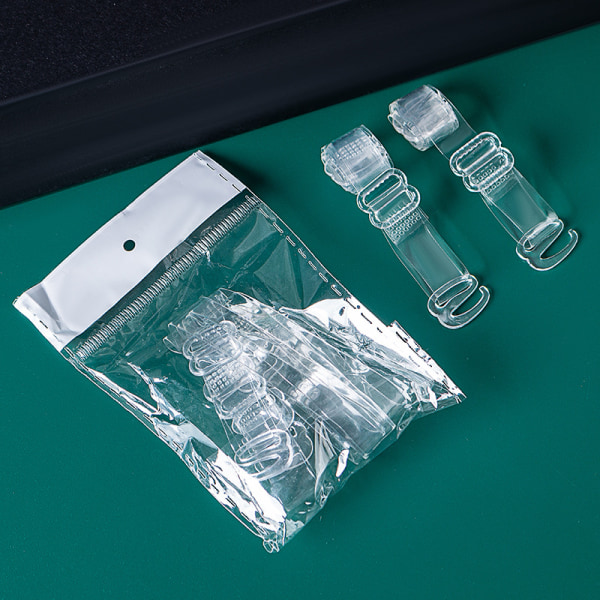 Osynliga bh-band 4-pack 10 mm breda Transparent
