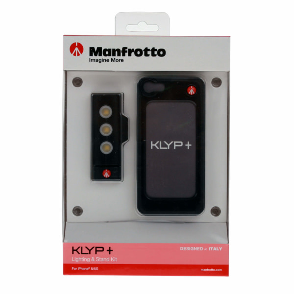 MANFROTTO Skal+LED-Belysning MKLKLYP5S Svart iPhone5