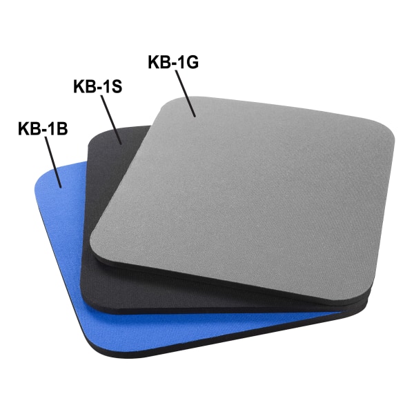 Mouse pad, fabric-covered rubber, 6mm blue