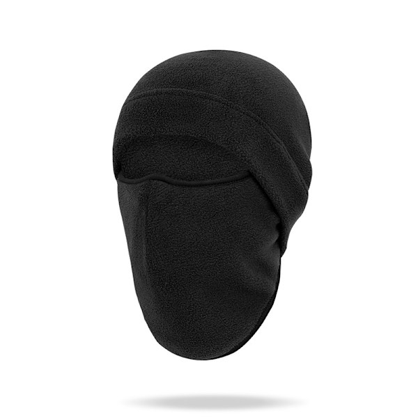 Cykelmask i värmande fleece Svart