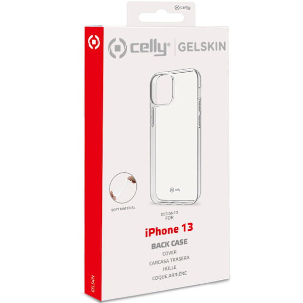 Celly Gelskin TPU Cover iPhone 13 Transparent