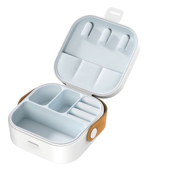 Mini smykkeskrin med spejl White White