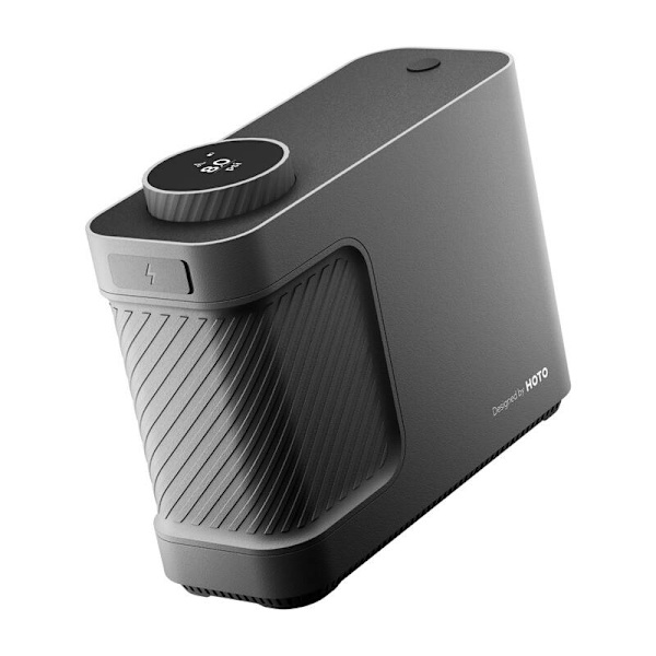 Bärbar kompressor, pump HOTO QWCQB002 (3x 2500 mAh, 150 PSI, 350 L, 12V)