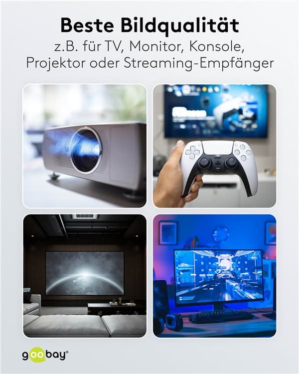 Optisk hybrid HDMI™-kabel med ultrahög hastighet (AOC)