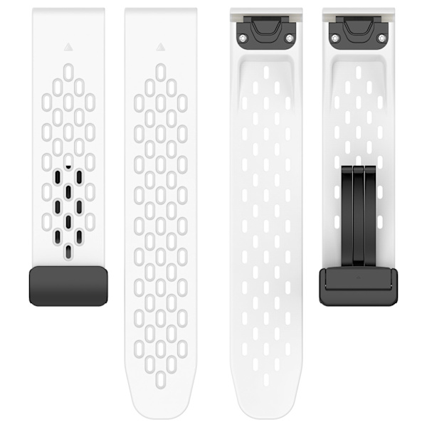 Klockarmband i Silikon för Garmin 22 mm - Vit Vit
