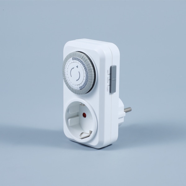Timeruttag, plug-in mekanisk timer, energibesparing 30 minuter till 24 timmar