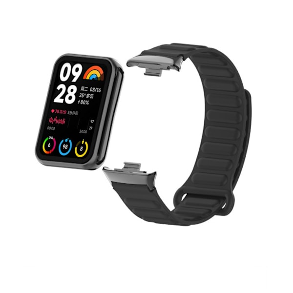 Silikone urrem til Xiaomi Band 9/8 Pro Sort