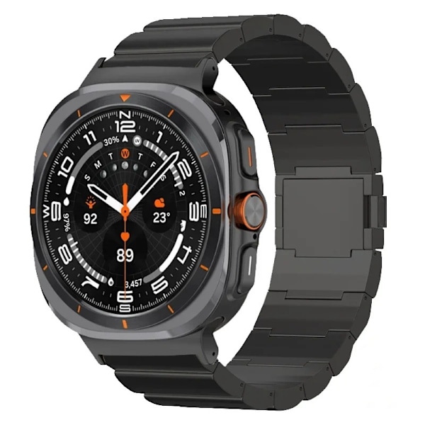 Titan klockarmband för Samsung Galaxy Watch 7 Ultra Svart