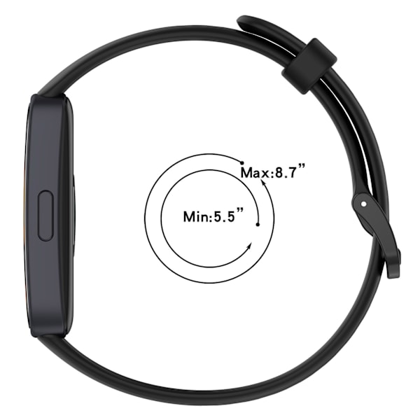 Urrem til Huawei Smart Band 9/8 Sort