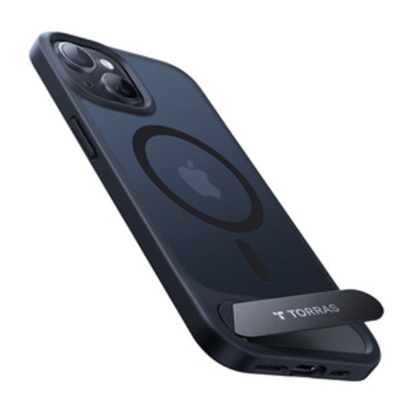 Torras UPRO Pstand-fodral för iPhone 15 Pro Max (svart)