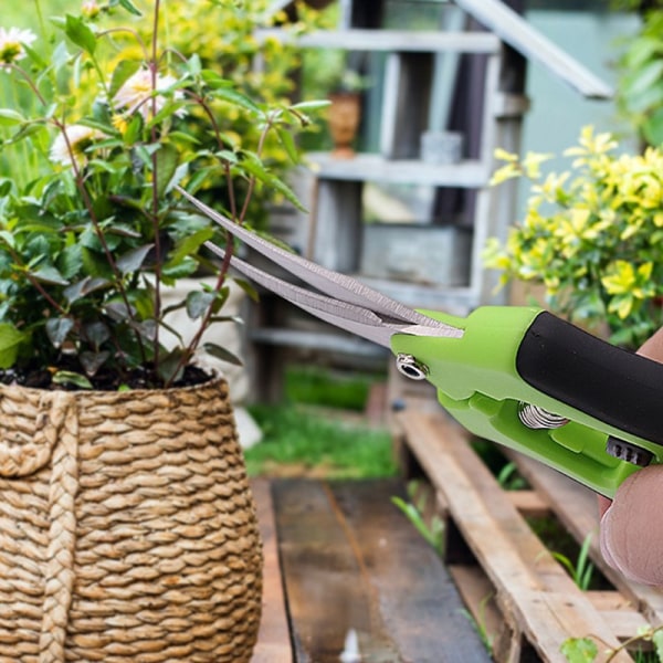 Sekatör trädgårdssax med blad i rostfritt stål