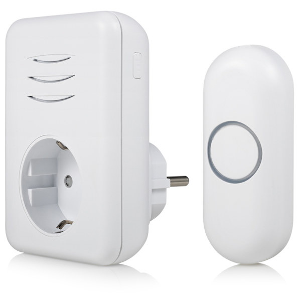 Trådlös dörrklocka Plug-in B313 Vit
