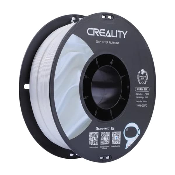 CR-Silk PLA Filament Creality (hvid)