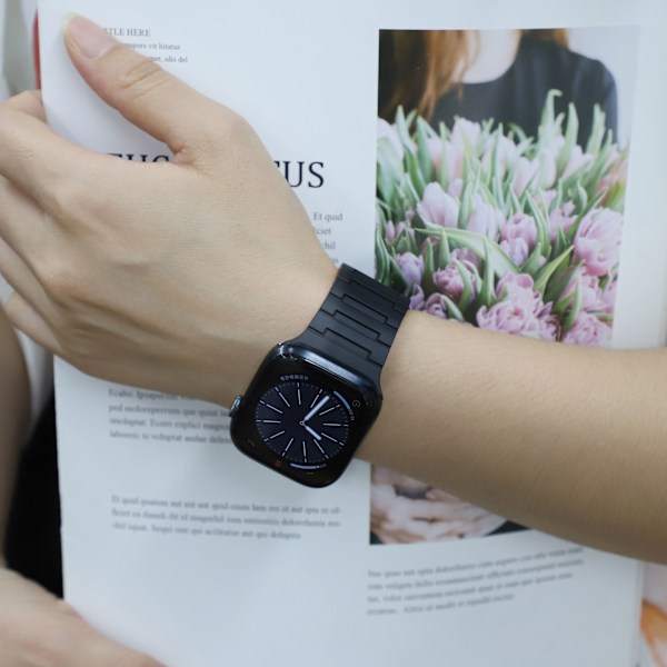 Magnetisk løkkerem til Apple Watch 38/40/41 mm Sort Orange