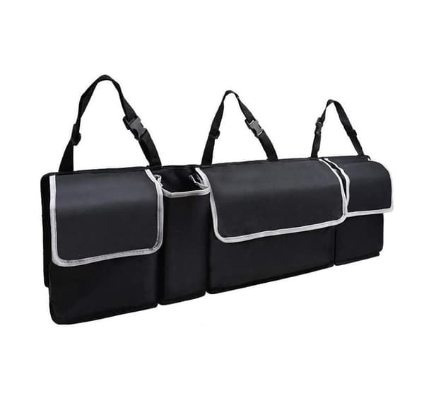 Opbevaring til bagageplads i bilen (90 cm) Black Black