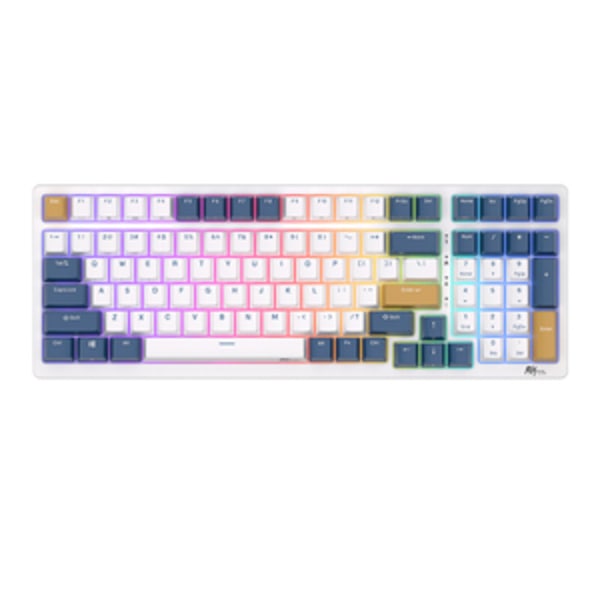 Mekanisk tastatur Royal Kludge RK98 RGB, rød switch (blå)