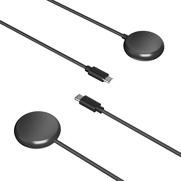 Google Pixel Watch-oplader, magnetisk opladningskabel til Pixel Watch 1. generation Sort