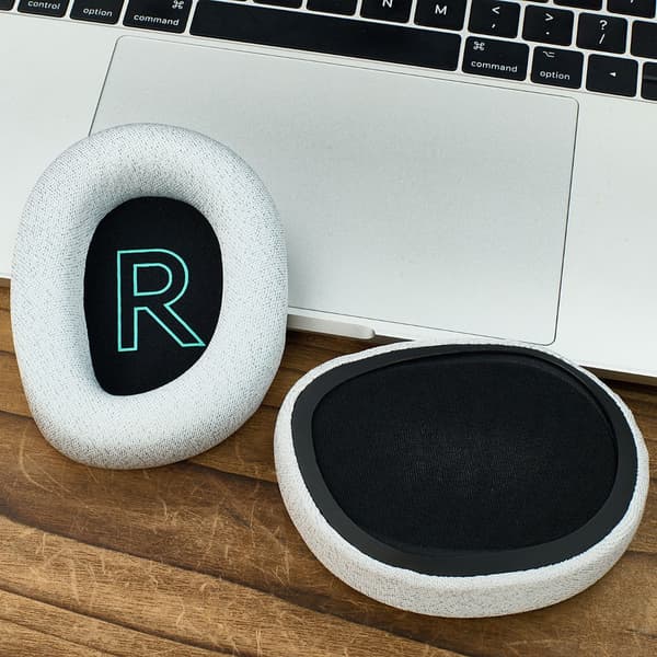 Ersättningsöronkuddar kompatibla med Logitech G522 Lightspeed Wireless - 2-pack, Mesh-tyg & Memory Foam Grey Grey