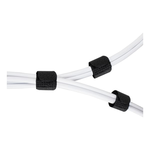 Hook and loop fastener cable ties 20mm width 18cm 10pack