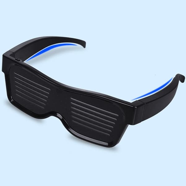 Bluetooth APP-styrede LED Party Briller - Brugerdefinerbare Lysende Briller Blue Blue