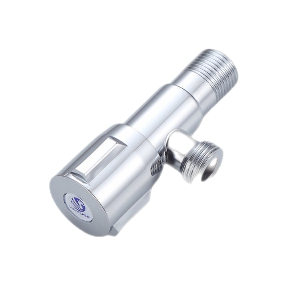 3/4 DN15 inlopps- och stoppvattentriangelventil för toalettvatte Silver