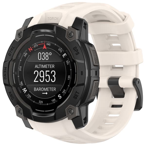 Silikonerem til Garmin Instinct 3 (45 mm) - Khaki