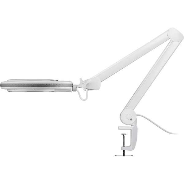 LED-förstoringslampa med klämma, 8 W, vit