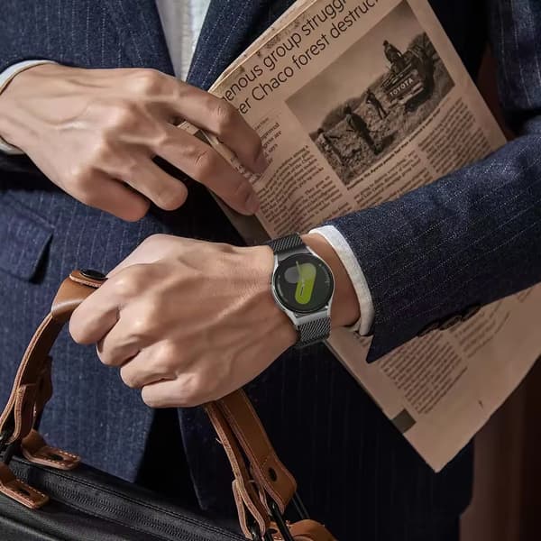 Milanese Loop Klockarmband för Smartklockor Black 20 mm Black 20 mm