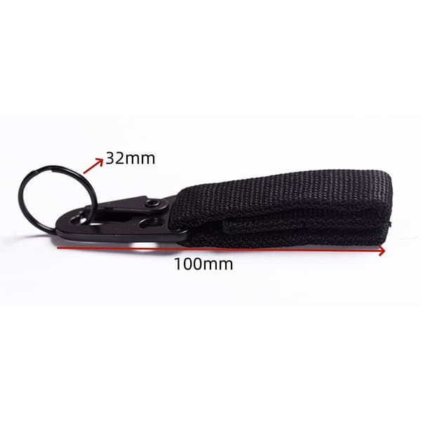 Sæt med 5 multifunktionelle karabinhager Black Black