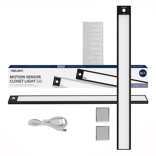 Yeelight Closet Sensor Light 40cm - svart 4000 K