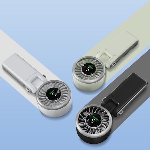 Foldbar Ventilator: Bærbar Køleløsning Grey Grey