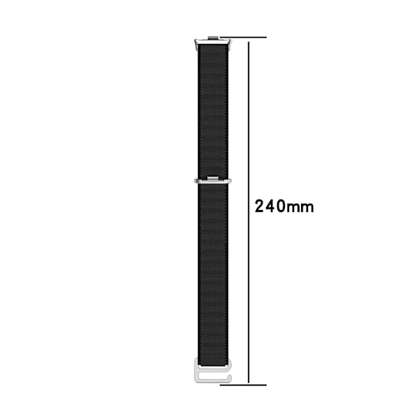 Nylon Sportrem til Redmi Watch 5 Sort